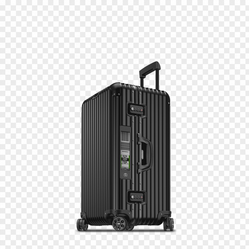 Suitcase Rimowa Electronic Tag Baggage Topas Stealth Multiwheel PNG