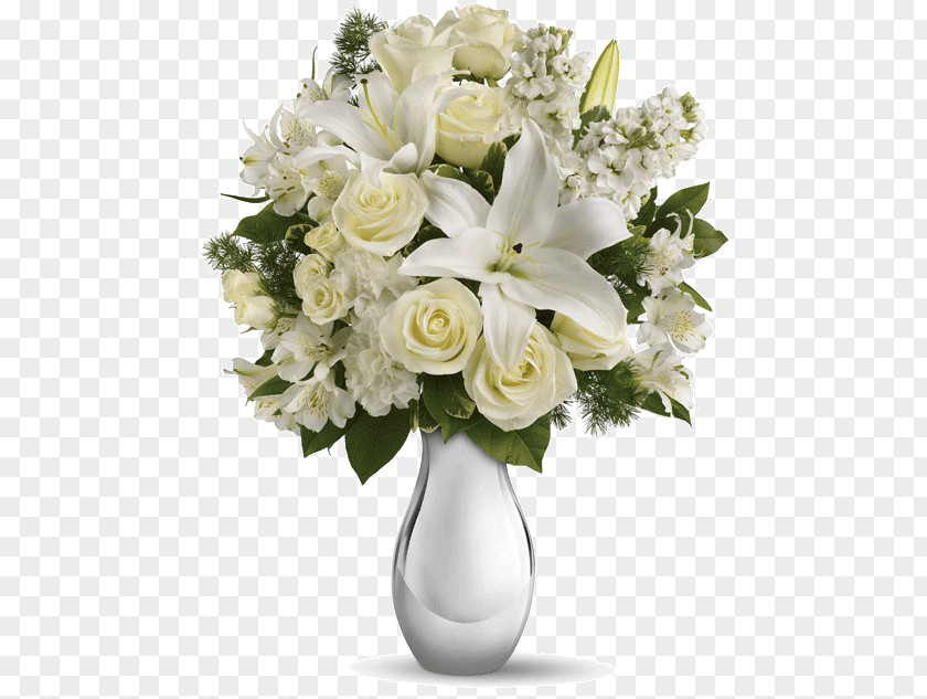 White Flower Bouquet Teleflora Floristry Delivery PNG