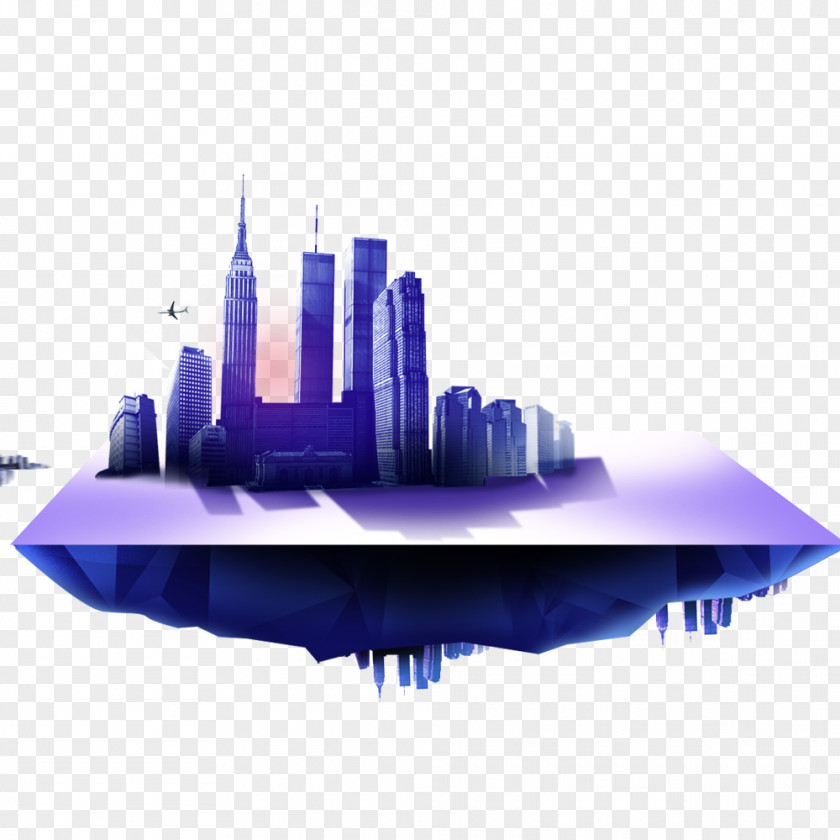Abstract City Architecture Silhouette PNG