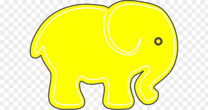 Elephant Indian Yellow Clip Art PNG
