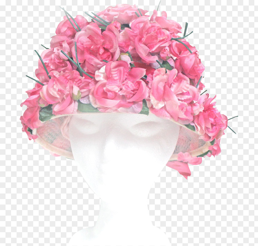 Vintage Floral Happy Womens Day Flower Bouquet Easter Bonnet Artificial PNG