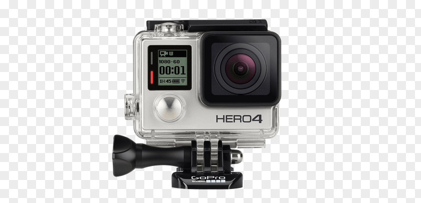 Camera GoPro HERO4 Silver Edition Black Surf Bundle PNG