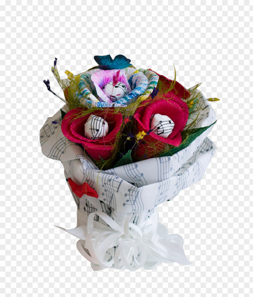 Lindt Food Gift Baskets Flower Bouquet Cut Flowers PNG
