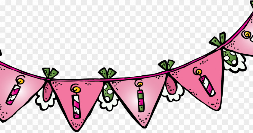 Birthday Banner Butterfly Clip Art PNG