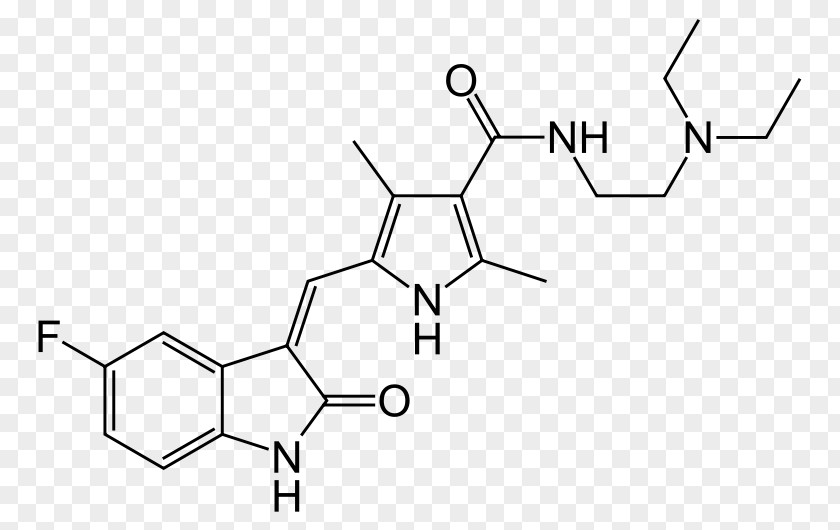 Chemical Formula Sunitinib Malate Toceranib Renal Cell Carcinoma Therapy PNG