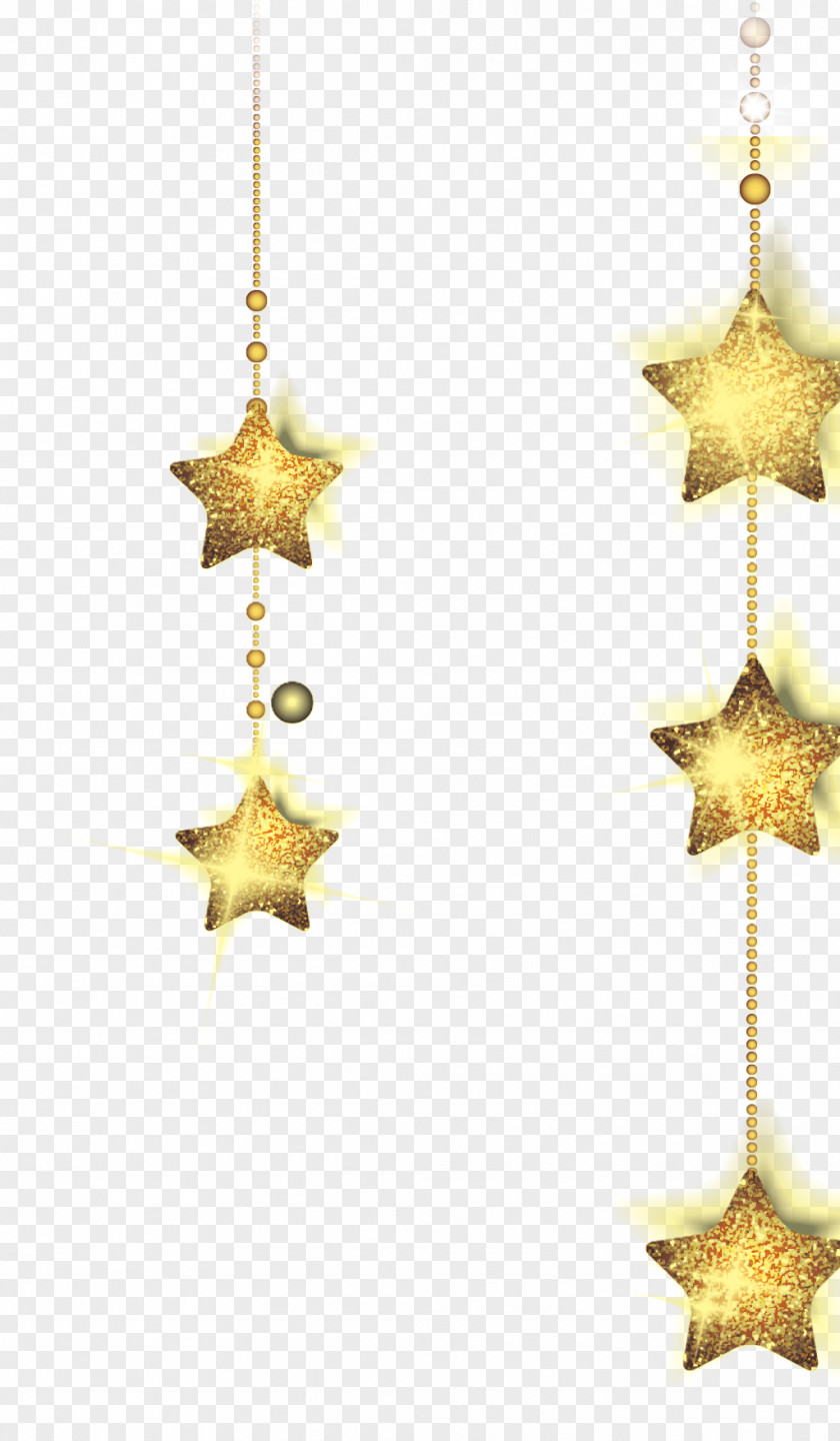 Golden Star Decoration PNG star decoration clipart PNG