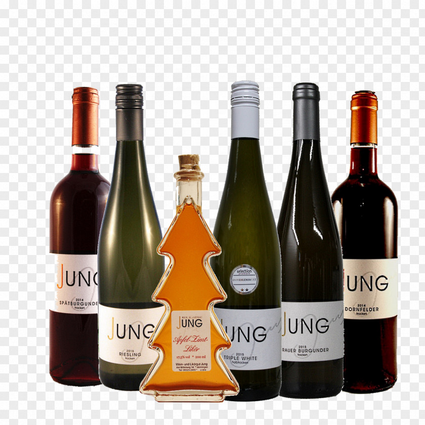 Wine Dessert Liqueur Bottle Gift PNG