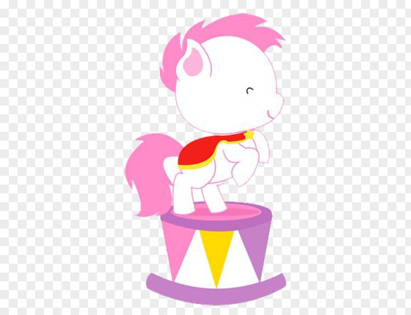 Cartoon Pegasus Circus Clip Art PNG