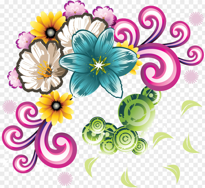 Handpainted Flowers Flower PNG