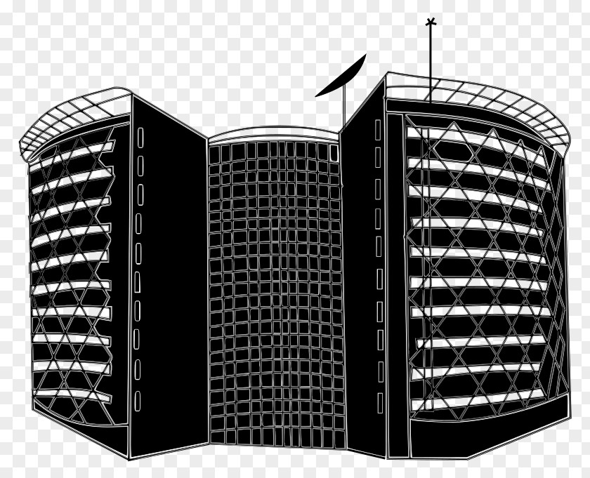 Hi Tech Building Technology Cyber Towers Clip Art PNG