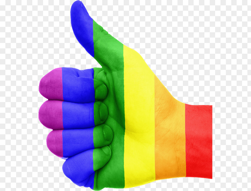 LGBT Community Rainbow Flag Queer Thumb Signal PNG