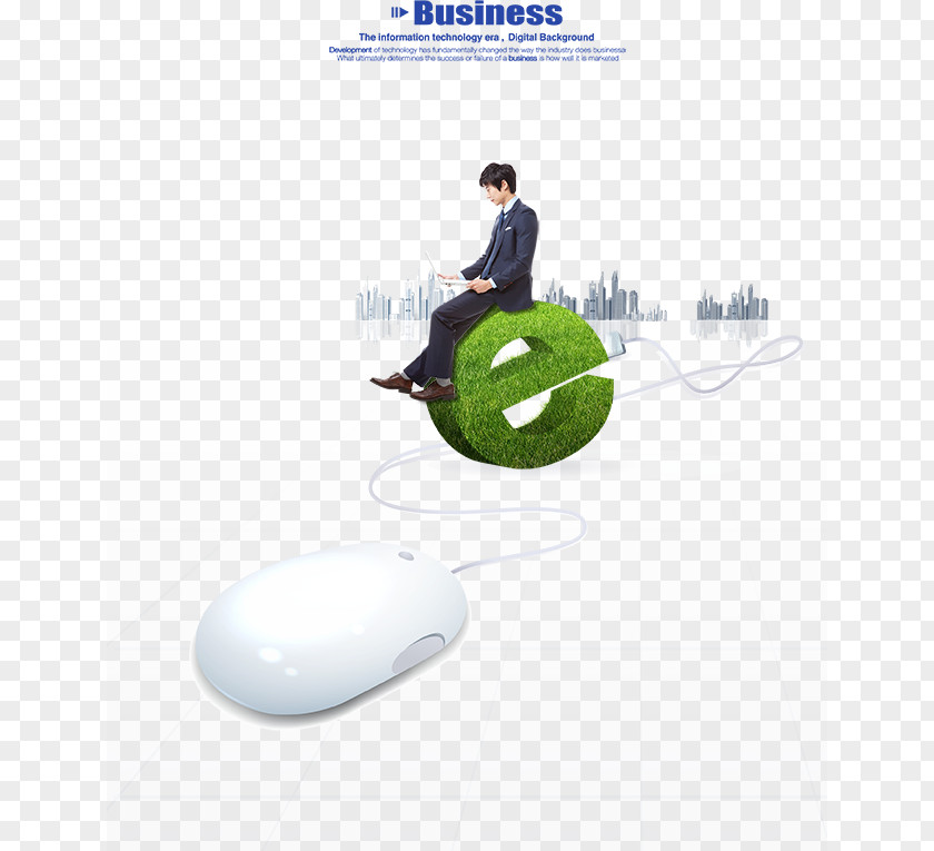 Mouse And Office Business Man Computer Download PNG
