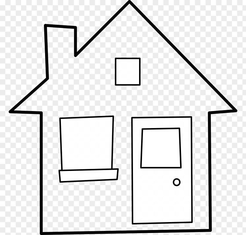 Outline Of House Homeless Shelter Clip Art PNG