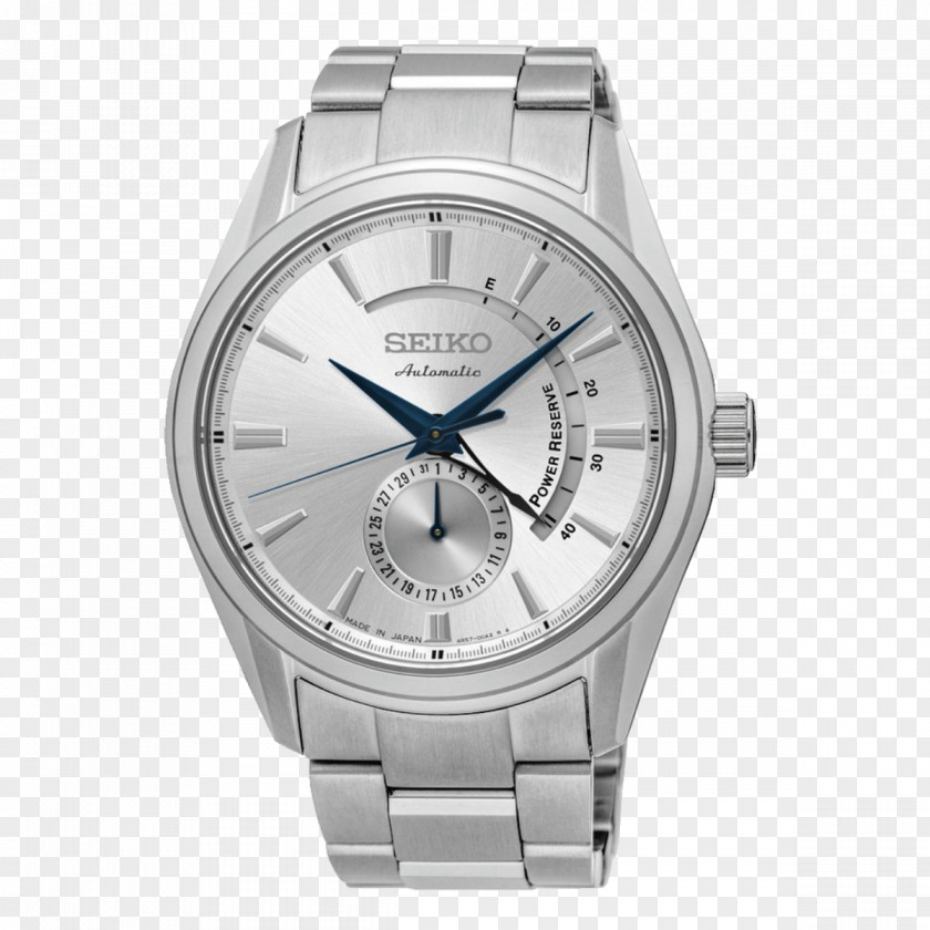 Watch Seiko Automatic Power Reserve Indicator Mechanical PNG