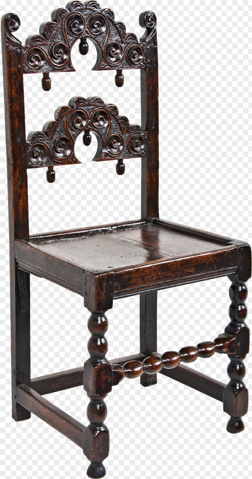 Chair Jacobean Era 17th Century Table Furniture PNG
