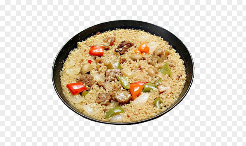 Chicken Fried Rice Arroz Con Pollo Pilaf Couscous White PNG