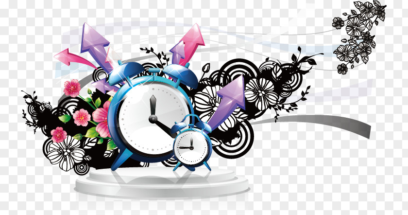 Creative Time Alarm Clock Clip Art PNG