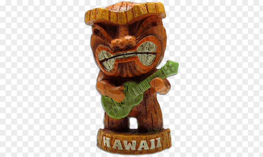 Hawaiian Tiki Figurine Esprit Des Iles Textile Cotton PNG