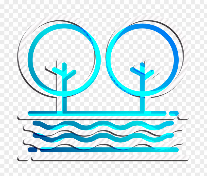 Tree Icon Nature River PNG