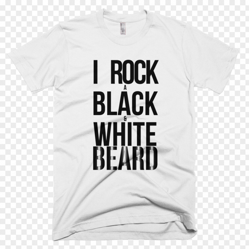 White Beard T-shirt Black And Grey Clothing PNG