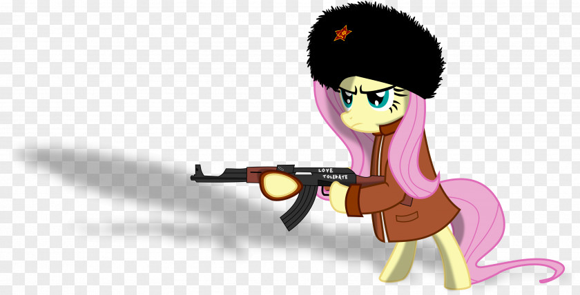 Ak 47 Pony Rarity Fluttershy AK-47 PNG