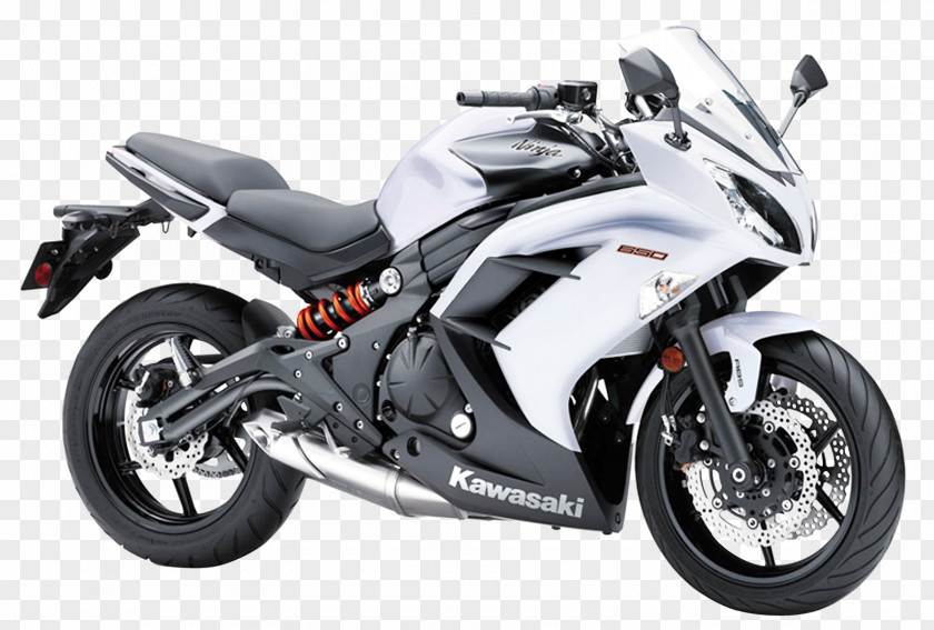 Kawasaki Ninja 650 White Sport Motorcycle Bike ZX-14 650R Motorcycles PNG