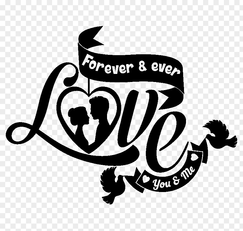 Love Sticker Logo Brand Font PNG