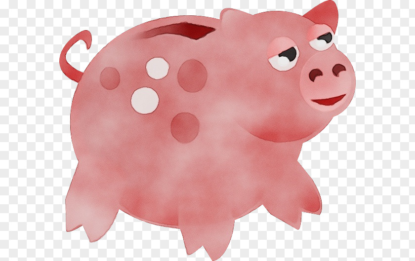 Polka Dot Livestock Piggy Bank PNG