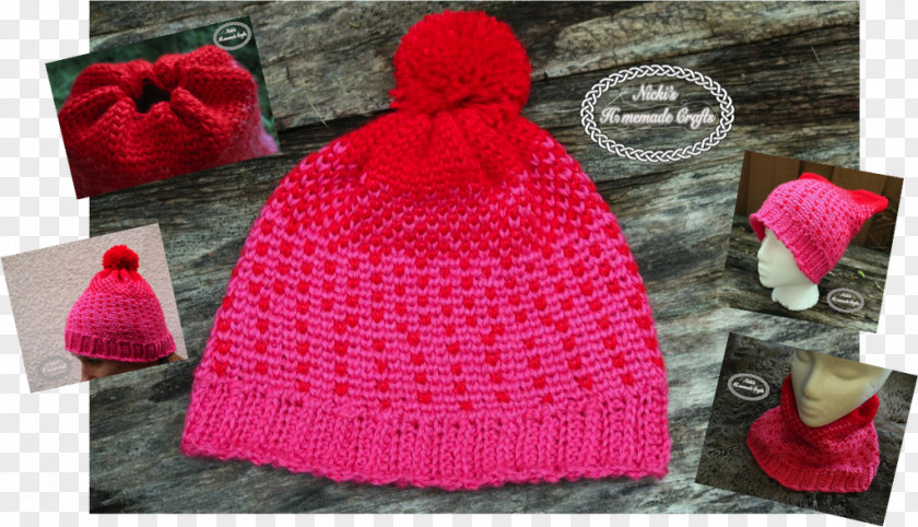 Beanie Crochet Knit Cap Knitting Pattern PNG