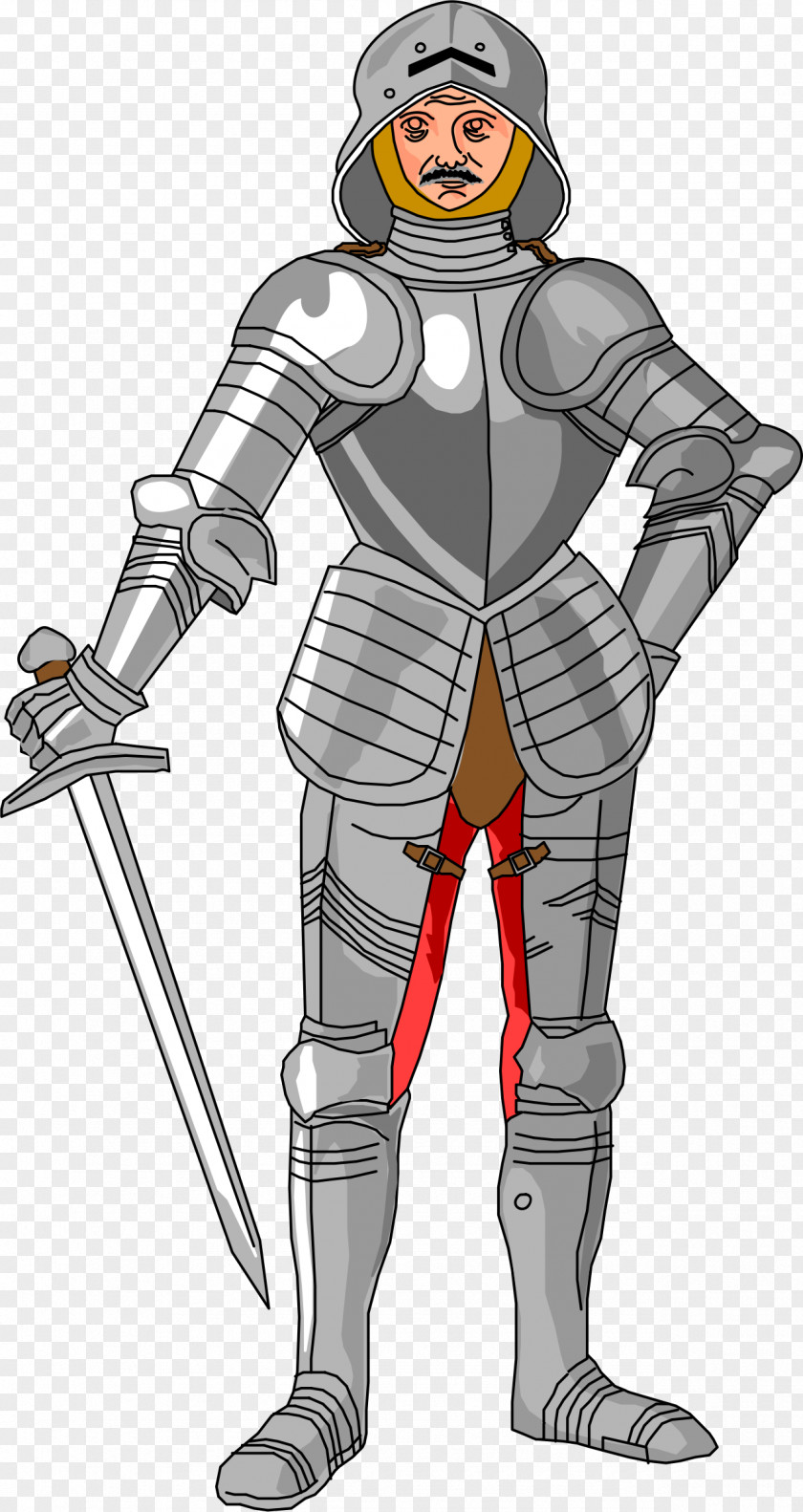 Medival Knight Middle Ages Armour Clip Art PNG