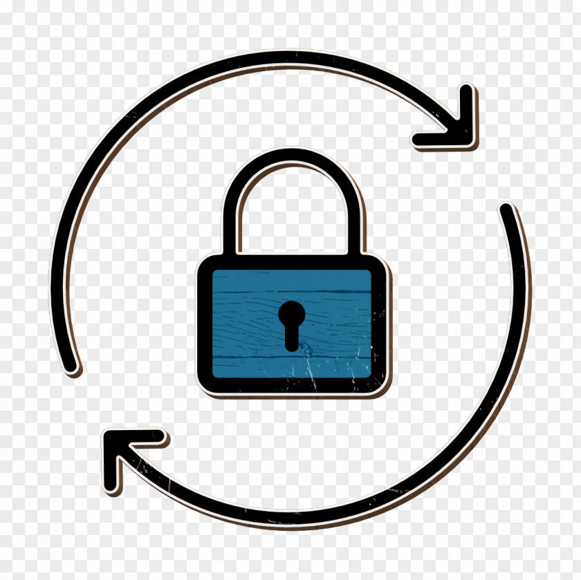 Padlock Lock Business Set Icon PNG