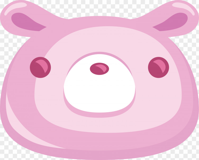 Pink Nose Cartoon Circle Magenta PNG