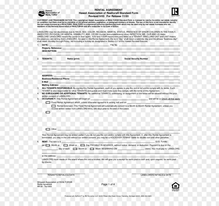 Thirty Eight Rental Agreement Contract Renting Template Form PNG
