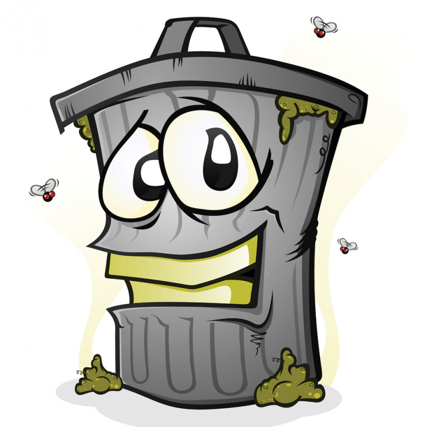 Trash Can Rubbish Bins & Waste Paper Baskets Cartoon Royalty-free PNG
