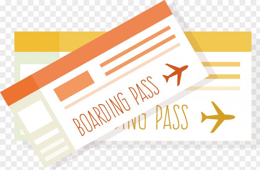 Air Ticket Airline Airplane Travel Boarding Pass Tourism PNG