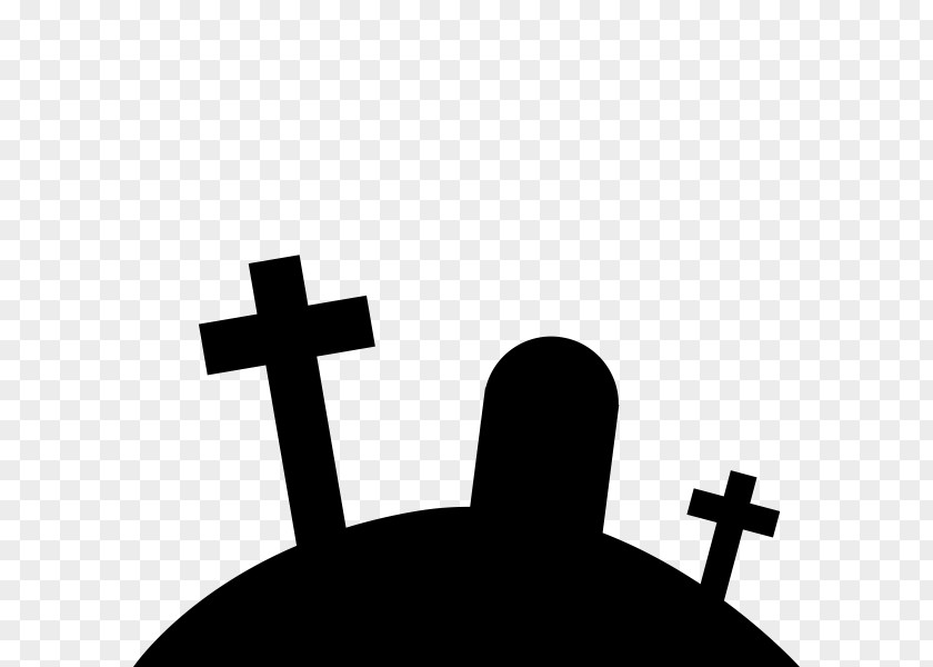 Blackandwhite Silhouette Cross Symbol Font Religious Item Line PNG