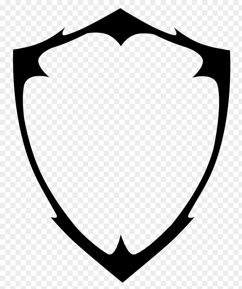 Blank Shield Logo Vector Clip Art PNG