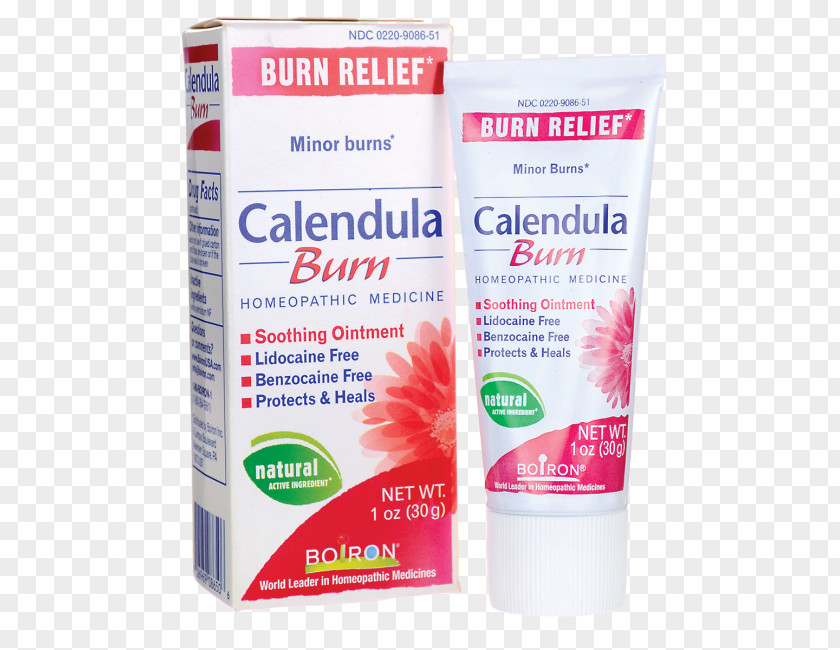 Calendula Officinalis Cream Burn Boiron Salve PNG