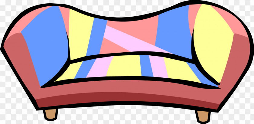 Club Penguin Couch Furniture Throw Pillows PNG