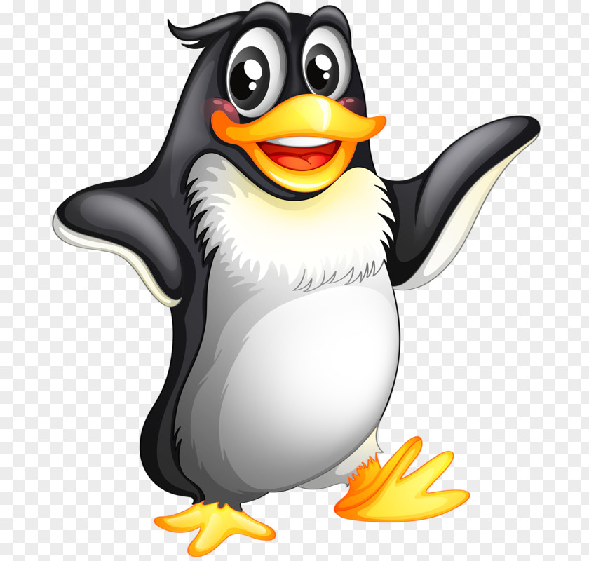 Cute Little Penguin Bird Antarctic Illustration PNG