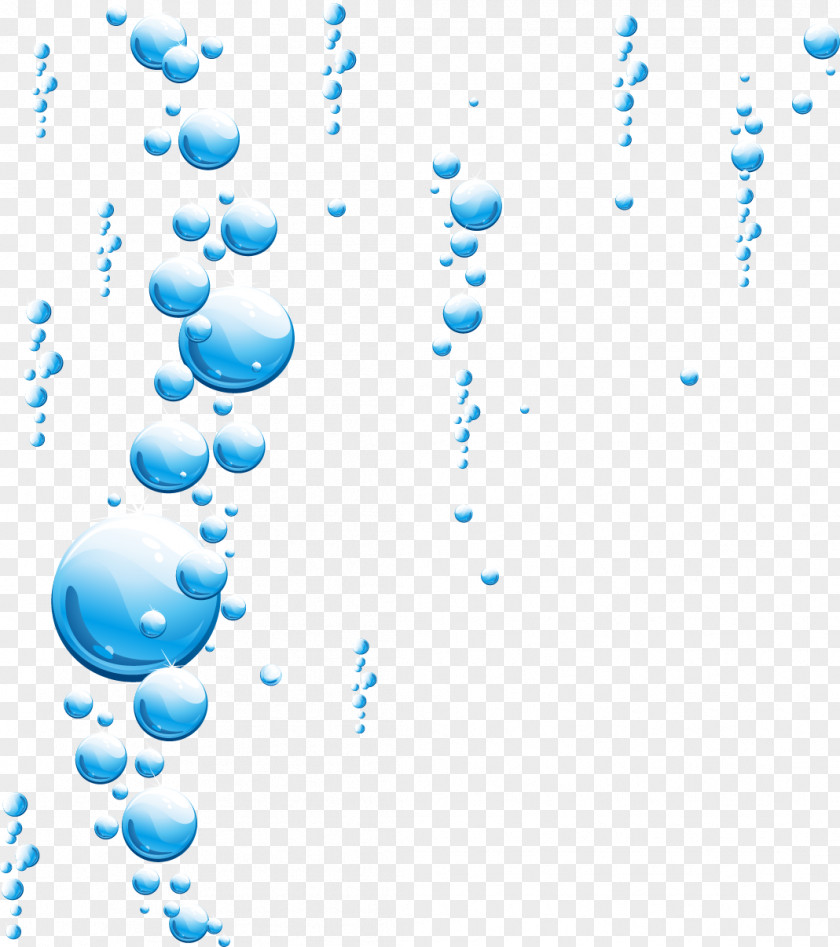 Fine Water Droplets Drop Bubble Blue Speech Balloon PNG