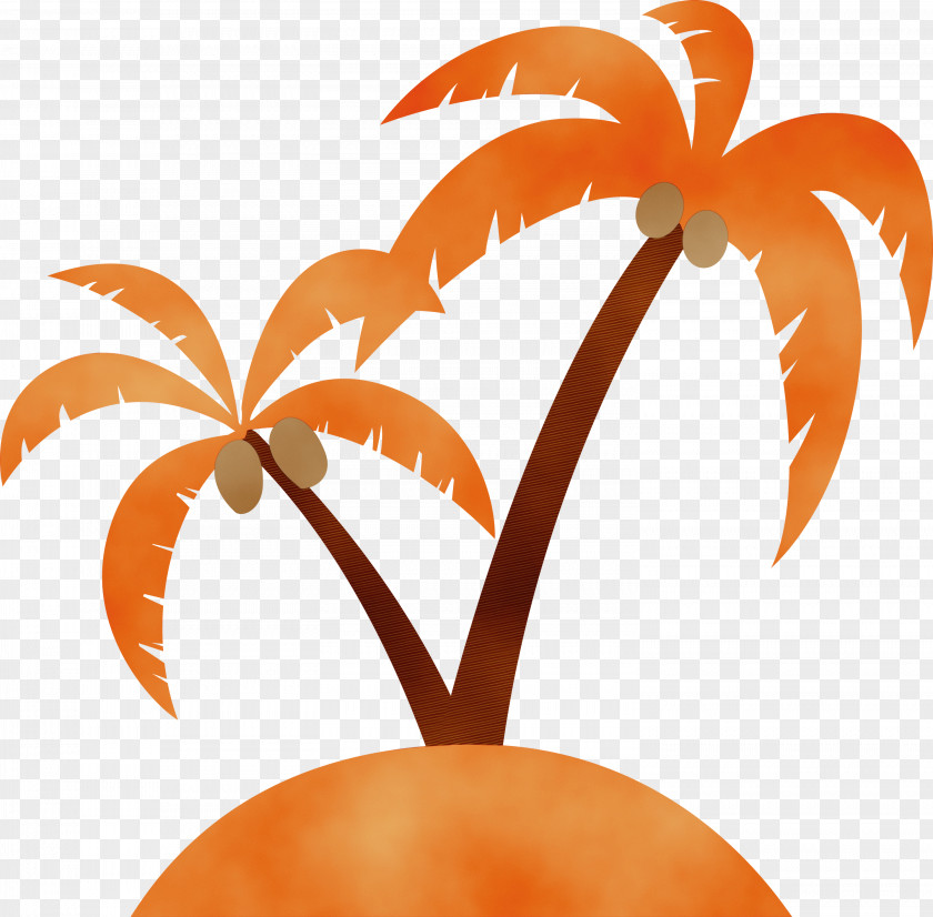 Flower Leaf M-tree Orange S.a. PNG