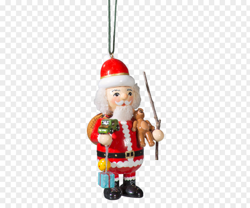 Handpainted Santa Claus Christmas Ornament Decorative Nutcracker PNG
