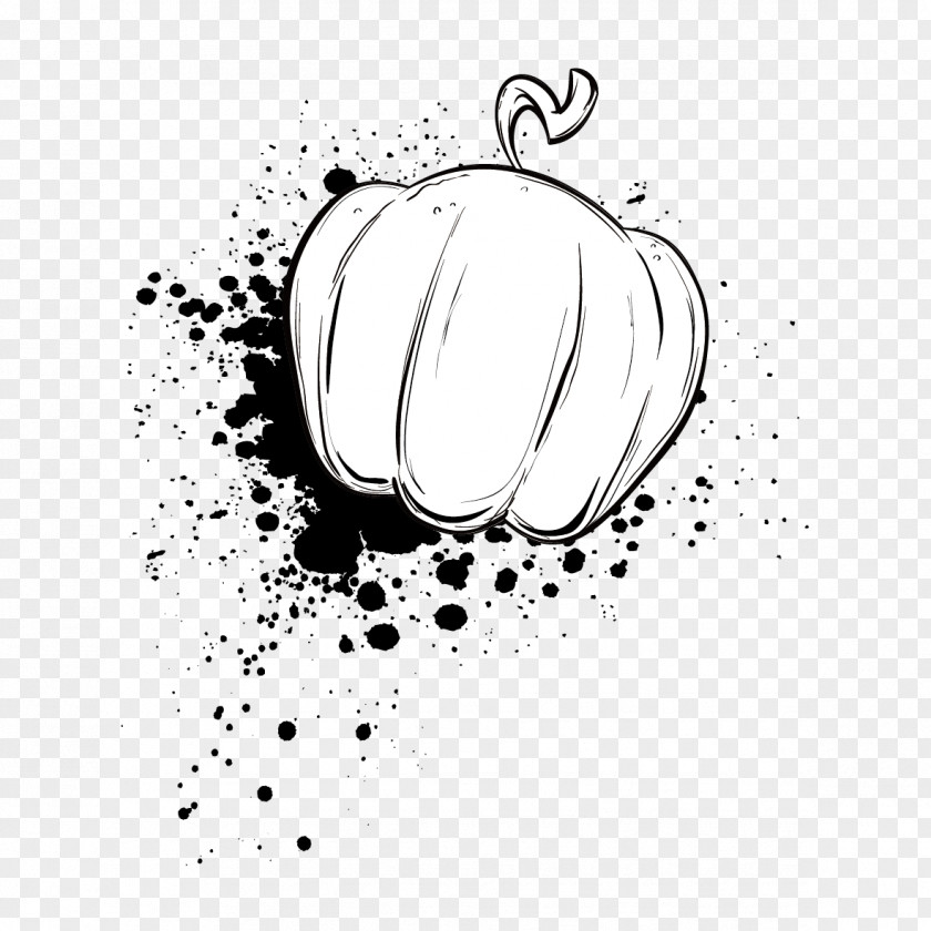 Ink Pumpkin Adobe Illustrator PNG