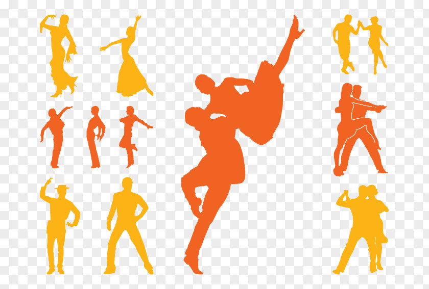 Latin Dancers Silhouette Vector Dance Tango PNG