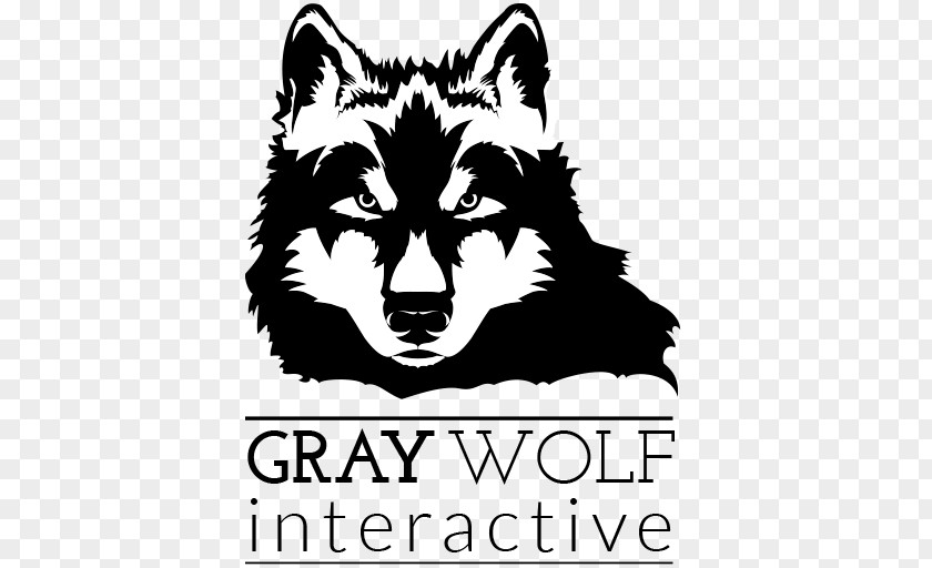 Loneto Gray Wolf Logo Whiskers Snout Font PNG