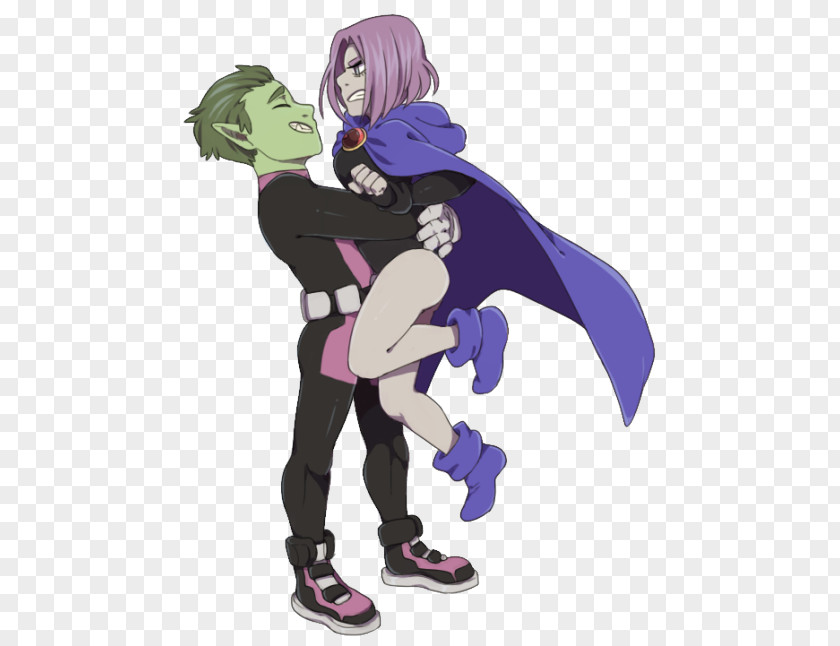 Raven Teen Titans Beast Boy Starfire Dick Grayson Damian Wayne PNG