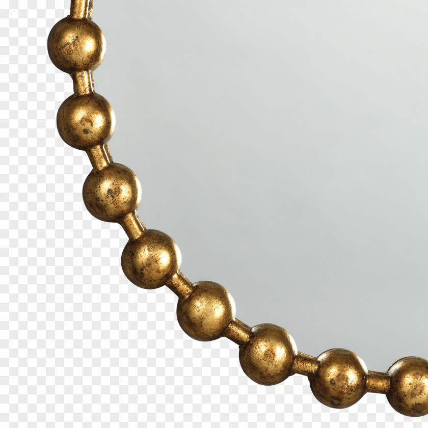 Gold Chain Mirror Ball Metal PNG