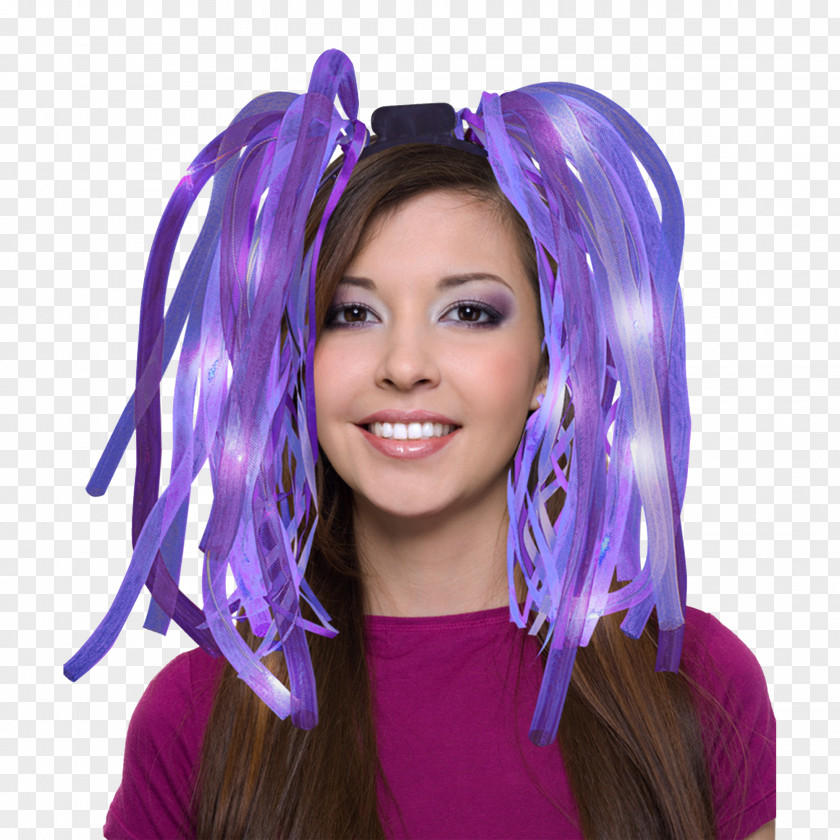 Light Light-emitting Diode Long Hair Coloring Party PNG
