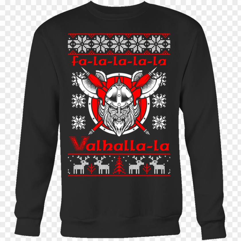 Norse Valhalla T-shirt Hoodie Top Crew Neck PNG